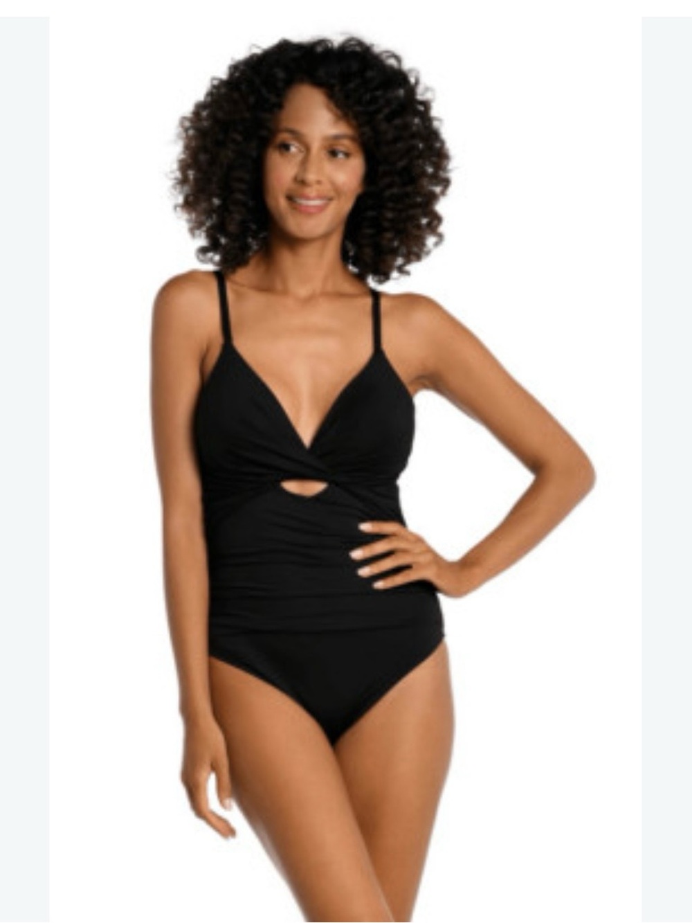 La Blanca women's Island Goddess Twist Keyhole...